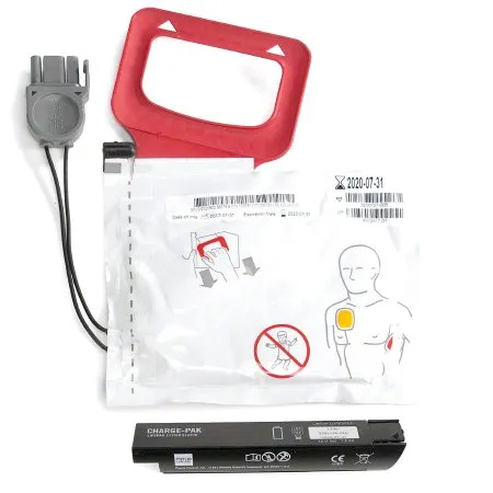 The Palm Tree Group - LIFEPAK CR Plus - 11403-000002 - Replacement Kit LIFEPAK CR Plus Includes 1 set of electrode pads  1 CHARGE-PAK charging unit and discharger CHARGE-PAK charging unit and QUIK-PAK pacing/defibrillation/ECG electrode pads