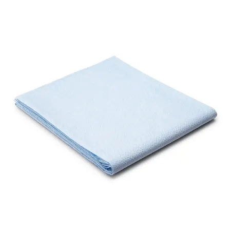 TIDI Products - Tidi Everyday - 980928 - Stretcher Sheet Tidi Everyday Flat Sheet 40 X 90 Inch Blue Tissue / Poly Disposable