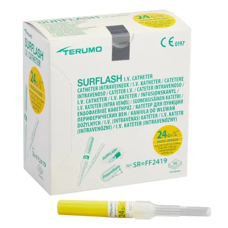 Terumo Medical - SurFlash - SR*FF2419 -  Peripheral IV Catheter  24 Gauge 0.75 Inch Without Safety