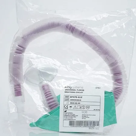 Ambu - Universal Flex2 - DF3110-61Z - Universal Flex2 Anesthesia Breathing Circuit Coaxial Tube 108 Inch Tube Single Limb Adult 3 Liter Bag Single Patient Use