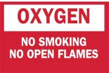 Fisher Scientific - 19102449 - Sign, oxygen: No Smoking 7x10 Ss