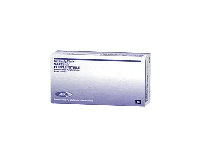 Halyard - 55084 - Exam Glove Purple Nitrile X-large Nitrile Standard Cuff Length Textured Fingertips Purple Chemo Tested