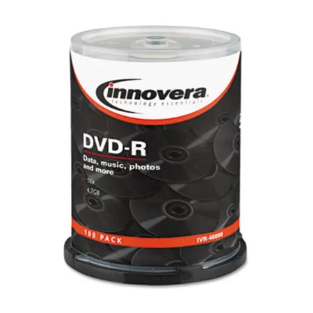 AbilityOne - Yes - IVR-46890 - Dvd-r Recordable Discs, 4.7 Gb, 16x, Spindle, Silver, 100/pack