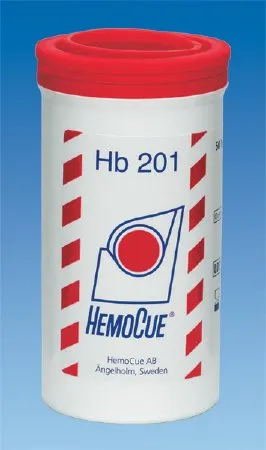 Hemocue - HemoCue Hb 201 - 111731 - Microcuvette HemoCue Hb 201 Hemoglobin (Hb) For HemoCue Photometers 50 Microcuvettes per Vial 10 µL