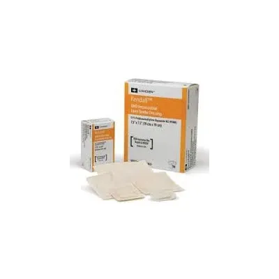 Cardinal Health - 55544PAMD - Cardinal Kendall AMD with Topsheet Antibacterial Foam Dressing Kendall AMD with Topsheet 4 X 4 Inch Without Border Polyurethane Backing Nonadhesive Square Sterile