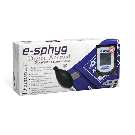 American Diagnostic - E-sphyg - 7002-11AN - Manual Digital Blood Pressure Monitor E-sphyg Adult Nylon 23 - 40 cm Pocket Aneroid
