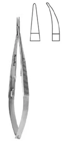 Integra Lifesciences - MH18-1832 - Needle Holder 5-1/2 Inch Length Curved Jaw