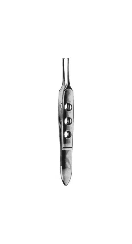 Integra Lifesciences - Meisterhand - Mh18-867 - Tissue Forceps Meisterhand Bishop-Harmon 3-3/8 Inch Length Surgical Grade German Stainless Steel Nonsterile Nonlocking Fenestrated Thumb Handle Straight Delicate, 1 X 2 Teeth