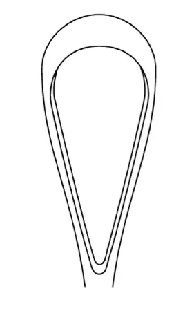 Integra Lifesciences - MeisterHand - MH30-1205-0 - Uterine Curette Meisterhand Sims 11 Inch Length Hollow Handle With Grooves Size 00 Tip Sharp Teardrop Loop Tip