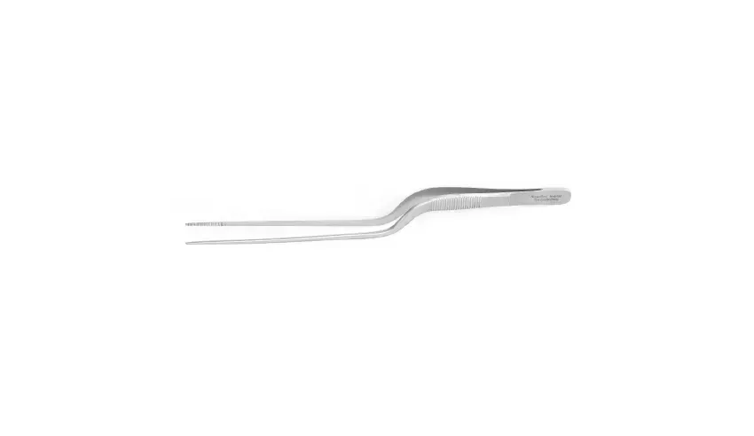 Integra Lifesciences - MeisterHand - MH6-198 - Dressing Forceps Meisterhand Adson 8-1/4 Inch Length Surgical Grade German Stainless Steel Nonsterile Nonlocking Bayonet Handle Straight Delicate, Serrated Tips