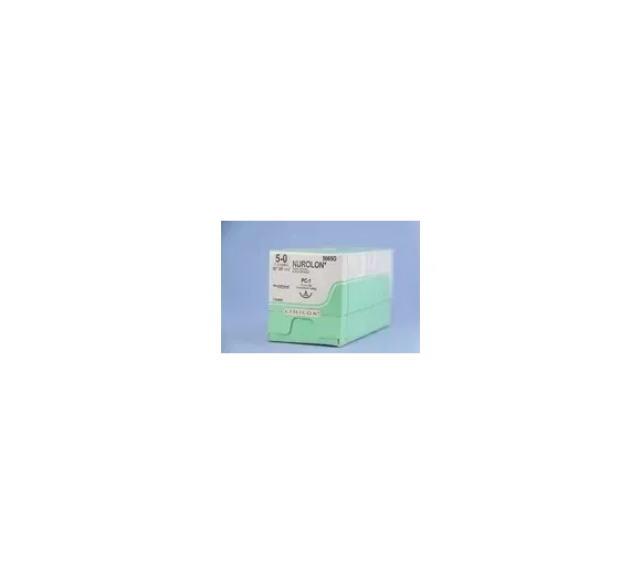 Ethicon - From: 5665G To: 5666G - Suture, Precision Cosmetic Conventional Cutting Prime, Braided, Needle PC 1, 3/8 Circle