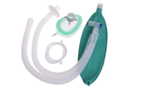 Medline - DYNJAA0110 - Medline Anesthesia Breathing Circuit Corrugated Tube 90 Inch Tube Dual Limb Adult 3 Liter Bag Single Patient Use