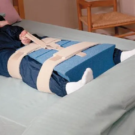 Patterson medical - Rolyan Wedge Flex - A513501 - Hip Abduction Cushion Rolyan Wedge Flex 21 W X 21 D X 6 H Inch Foam Hook and Loop Strap Fastening