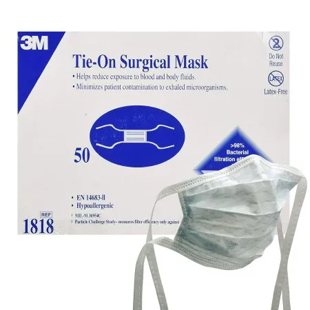 3M - From: 1816 To: 1818  Tie On Standard Masks (50 count)