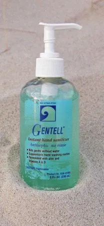 Gentell - GEN-41080C - Hand Sanitizer with Aloe 8 oz. Ethyl Alcohol Gel Pump Bottle