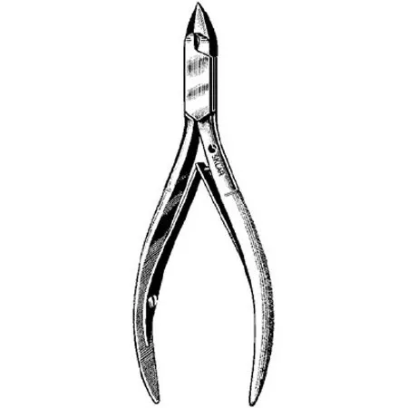 Sklar - 97-1240 - Cuticle / Nail Nipper Convex Jaw 4 Inch Length German Stainless Steel