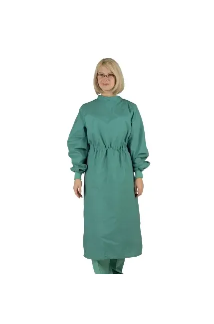 Medline - 606mjsl - Surgical Gown With Towel Large Jade Green Sterile Reusable