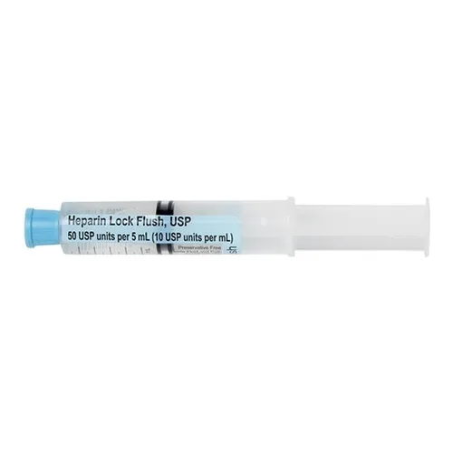 Medline - EMZ50051240 - Heparin Pre-Filled Catheter Flush Syringe 10U 5 to 10  mL