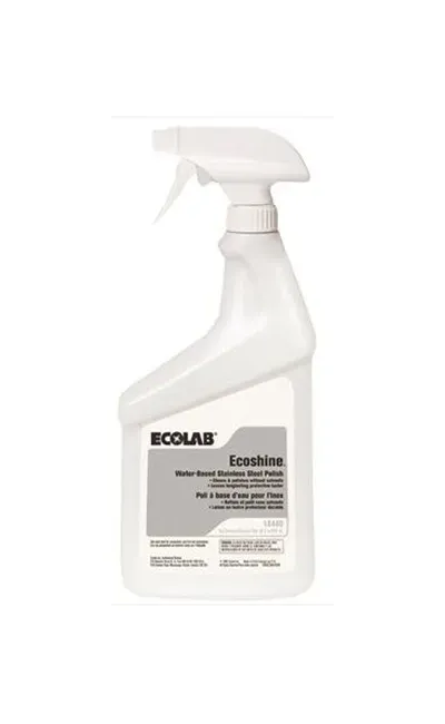 EcoLab - Ecoshine - 6118440 - Ecoshine Stainless Steel Cleaner Oil Based Pump Spray Liquid 32 Oz. Bottle Scented Nonsterile