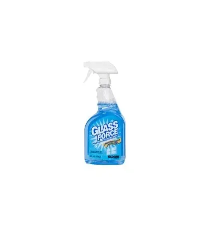 Ecolab - Glass Force - 6125798 - Glass Force Glass / Surface Cleaner Non-Ammoniated Pump Spray Liquid 32 oz. Bottle Floral Scent NonSterile