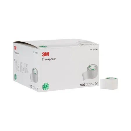 3M - 1527S-1 - Transpore Medical Tape Transpore Transparent 1 Inch X 1 1/2 Yard Plastic NonSterile