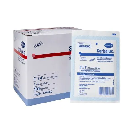 Hartmann - Sorbalux - 48900000 -  Non Adherent Dressing  3 X 4 Inch Sterile Rectangle