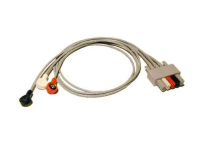 Mindray USA - 0012-00-1261-07 - Ecg Lead Wire 18 Inch, 3 Lead, Snap