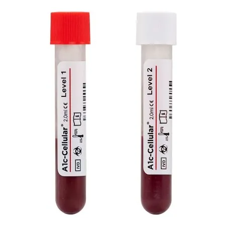 Streck Labs - 211124 - Diabetes Management Test Control A1c-cellular™ Hemoglobin A1c (hba1c) Level 1, 2 6 X 2.0 Ml