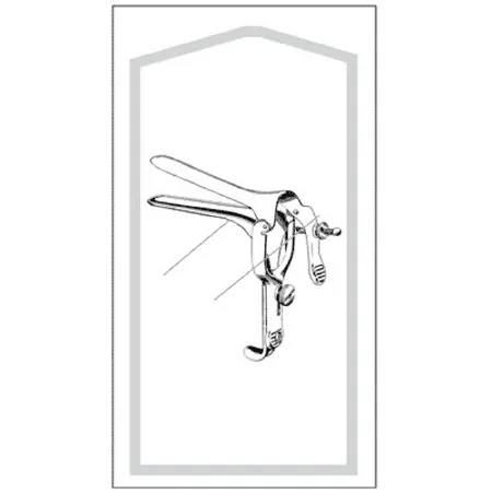 Sklar - Econo - 96-2615 - Vaginal Speculum Econo Pederson Sterile Floor Grade Stainless Steel Medium Double Blade Duckbill Disposable Without Light Source Capability