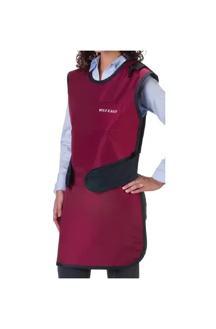 Wolf X-Ray - 65025TB-18 - X-ray Apron Burgundy Easy Wrap Style Small