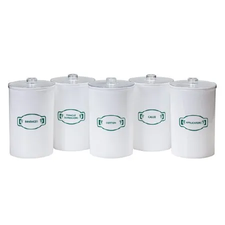 Clinton Industries - T-60 - Sundry Jar Plastic Opaque 4-3/8 X 6-1/2 Inch