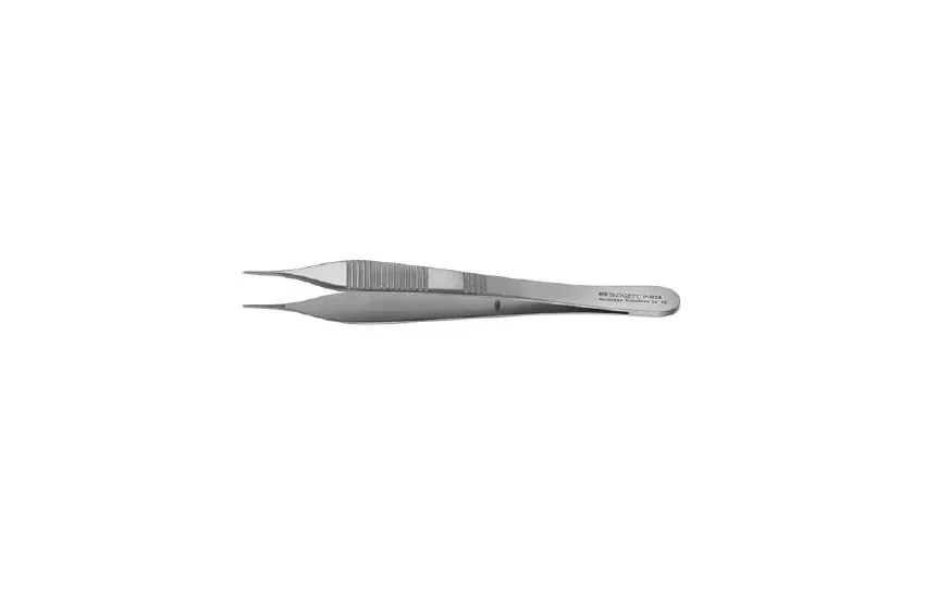 Integra Lifesciences - Padgett - PM-6129 - Tissue Forceps Padgett Adson 4-3/4 Inch Length Surgical Grade Stainless Steel Nonsterile Nonlocking Narrow Thumb Handle Straight Delicate, 1 X 2 Teeth And Tying Platform