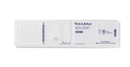 Welch Allyn - FlexiPort - From: SOFT-10 To: SOFT-12 -  Single Patient Use Blood Pressure Cuff  32 to 43 cm Arm Cloth Fabric Cuff Large Adult Cuff