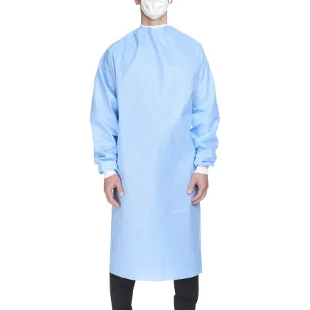 O & M Halyard - Halyard Basics - From: 99284 To: 99285 - O&M Halyard  Non Reinforced Surgical Gown with Towel  X Large Blue Sterile Disposable