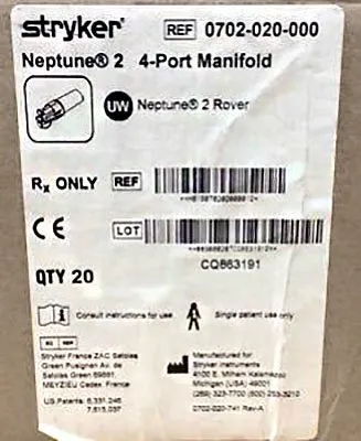 Stryker - Neptune 2 - 0702020000 - 4 Port Manifold Neptune 2