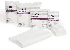 Fisher Scientific - TexWipe - 18308G - Cleanroom Wipe Texwipe Iso Class 7 White Nonsterile Cotton 12 X 12 Inch Disposable
