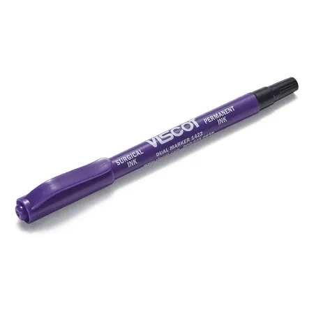 Viscot Industries - 1422S-100 - Surgical Skin Marker / Utility Marker Viscot Gentian Violet Regular Tip / Fine Tip Without Ruler Sterile