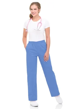 Landau Uniforms - 8327BCPPSM - Scrub Pants Small Ceil Blue Female