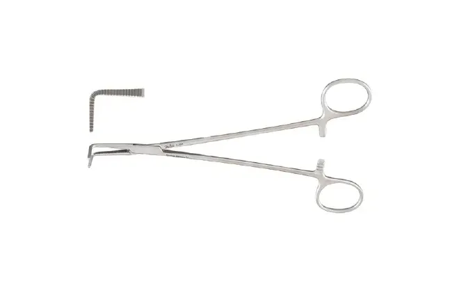 Integra Lifesciences - Miltex - 7-254 - Hemostatic Forceps Miltex Mosquito 8-1/4 Inch Length Or Grade German Stainless Steel Nonsterile Ratchet Lock Finger Ring Handle Angled Delicate, Serrated Tips