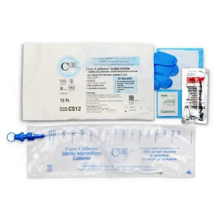 Convatec - Cs12 - Catheter Kit Closed System Single-Use 12fr Straight Tip Unisex Sterile 100-Cs -Continental Us Only-
