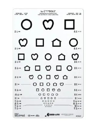 Good-Lite - LEA SYMBOLS - 250-400 - Eye Chart Lea Symbols 10 Foot Distance Acuity Test