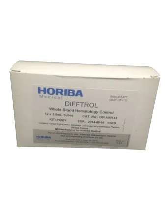 Horiba - Difftrol - 5300000502 - Hematology Control Difftrol 3 Levels 12 X 3 mL