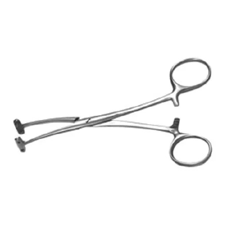 Integra Lifesciences - Padgett - PM-4321 - Grasping Forceps Padgett Pitanguy 5-1/2 Inch Length Or Grade German Stainless Steel Nonsterile Ratchet Lock Finger Ring Handle 17 Mm Wide Serrated Jaws