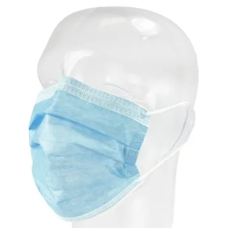 Aspen Surgical - FluidGard - 15301 - Products  Procedure Mask  Anti fog Foam Pleated Earloops One Size Fits Most Blue NonSterile ASTM Level 3 Adult
