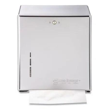 San Jamar - SJM-T1900XC - C-fold/multifold Towel Dispenser, 11.38 X 4 X 14.75, Chrome
