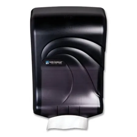 San Jamar - SJM-T1790TBK - Ultrafold Multifold/c-fold Towel Dispenser, Oceans, 11.75 X 6.25 X 18, Transparent Black Pearl