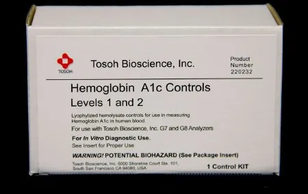 Tosoh Bioscience - 220232 - Diabetes Management Test Control Hemoglobin A1c (HbA1c) Level 1  2 2 X 4 X 0.25