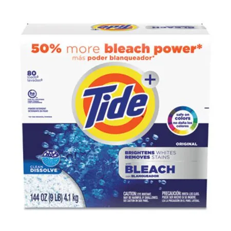 Tide - PGC-84998CT - Laundry Detergent With Bleach, Tide Original Scent, Powder, 144 Oz Box, 2/carton