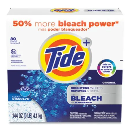 Tide - PGC-84998 - Laundry Detergent With Bleach, Tide Original Scent, Powder, 144 Oz Box