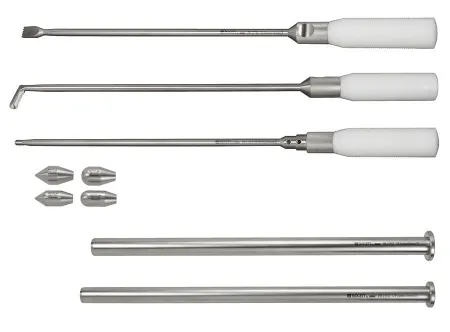 Integra Lifesciences - PM-21970 - Instrument Set One Of Each V, Hockey Stick And Round Bullet Shaped Breast Dissector, Small And Large Trocar Tube